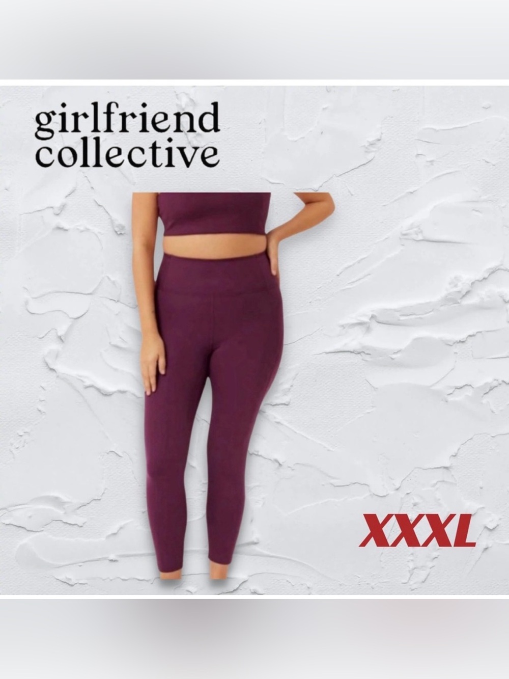 ⬇️👍🇺🇸GUC GIRLFRIEND COLLECTIVE | XXXL| Plum Compressive high waist Leggings*